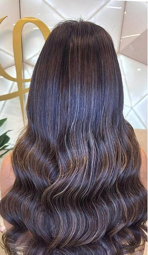 Bronde balayage after extensions at PhiStudio Dubai