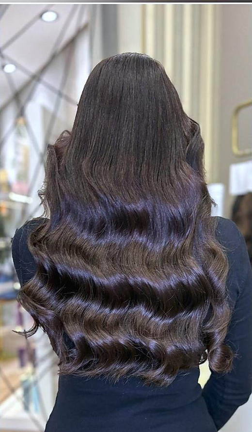 Chocolate Hollywood after extensions at PhiStudio Dubai