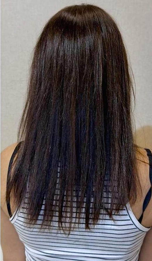 Thin to full before extensions at PhiStudio Dubai
